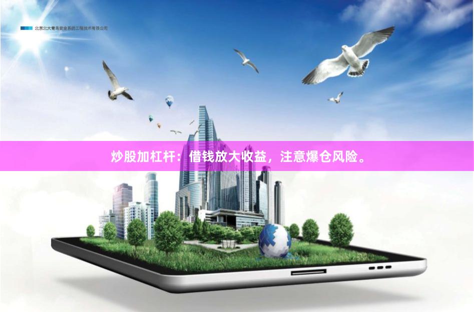 炒股加杠杆：借钱放大收益，注意爆仓风险。